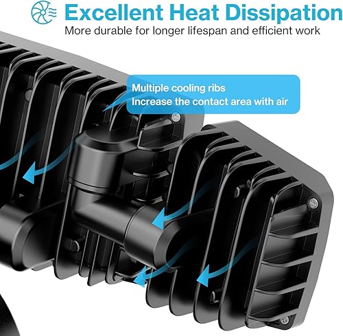 Miniatura 8 de Olafus Luces de inundación de 80 W para exteriores, luces de seguridad LED de 8000 lm controladas por interruptor, reflectores exteriores