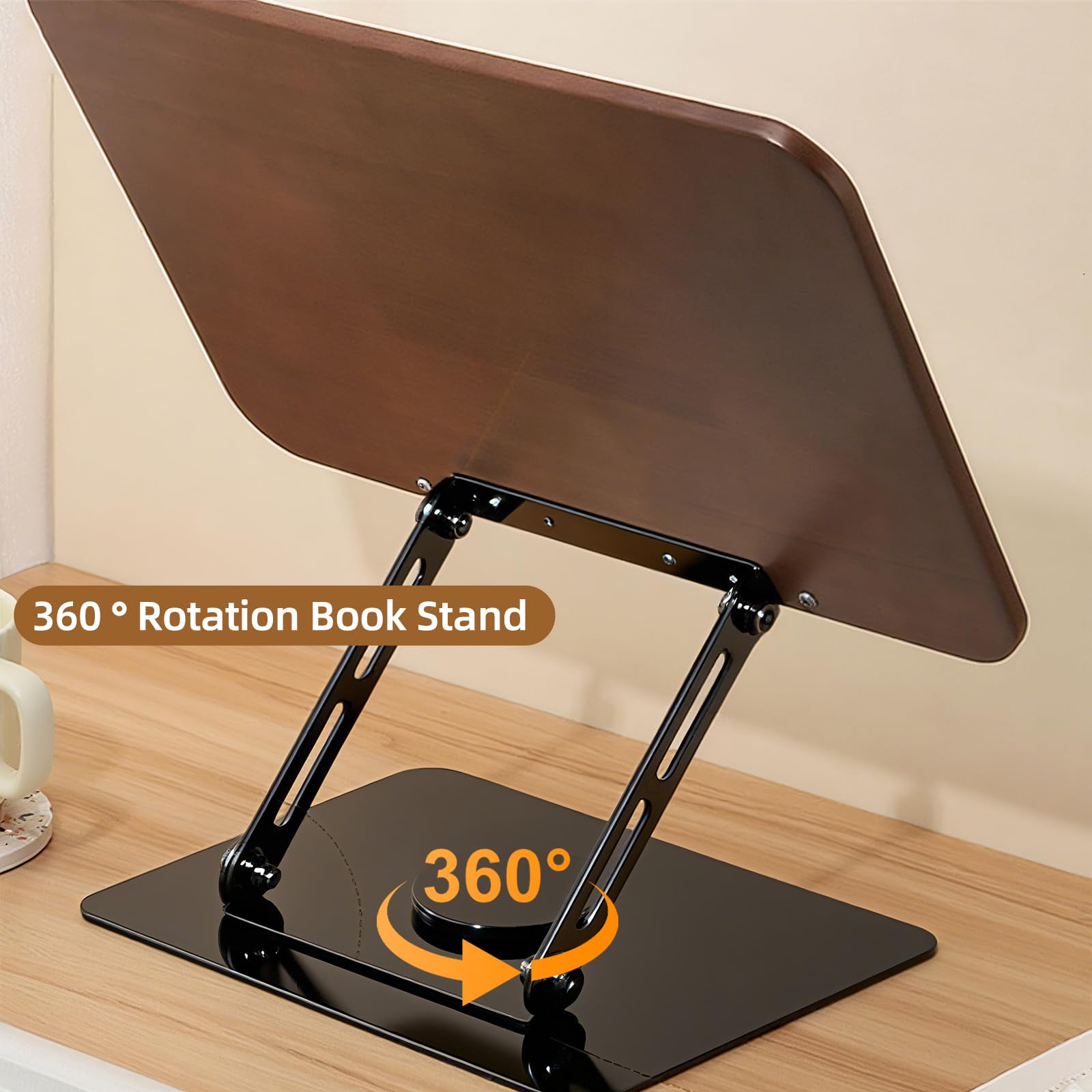 Supporto Regolabile 2 in 1, Supporto per libri con vassoio,Supportos Proiettore,Leggio Musicale,altezza regolabile da 91-119cm, Tavolino Portatile Standing Desk Tavolo,