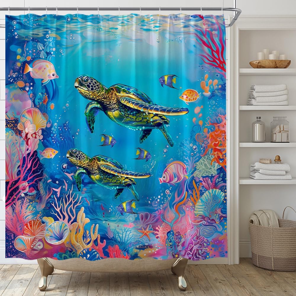 Pirate Ship Shower Curtain Vintage Nautical Sailboat Sailing Sea Adventure Seascape Coastal Fabric Bathroom Decor Set with Hooks,(70" Wx78 H)