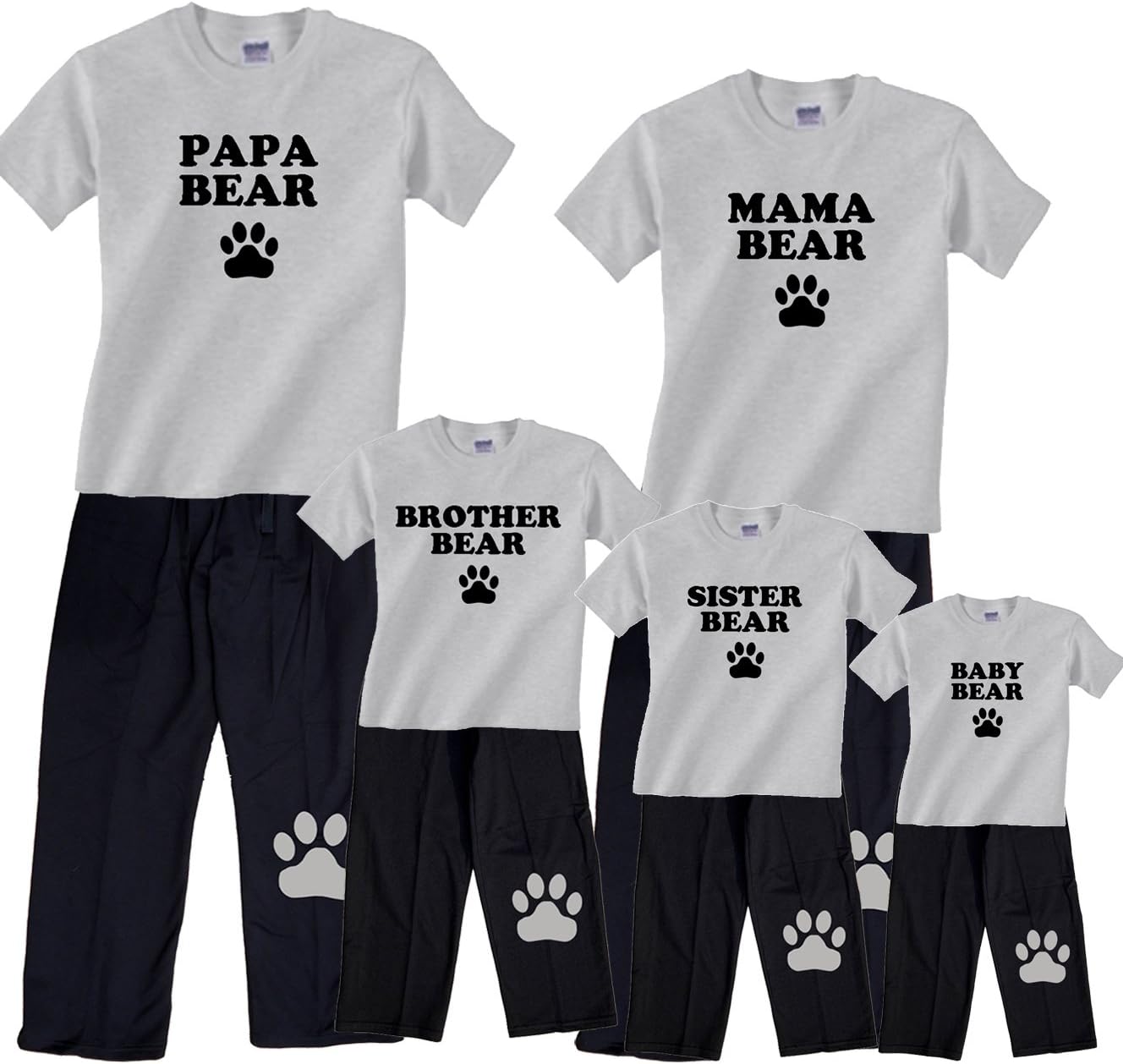Bear Family Matching Pajamas & Kids Clothing Sets - Mama Bear, Papa Bear, More