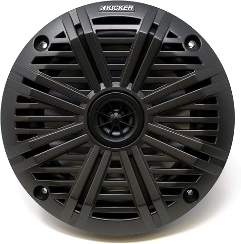 Miniatura 8 de KICKER Altavoces marinos LED plateados de 6.5 pulgadas (cantidad 4) 2 pares de altavoces de repuesto OEM
