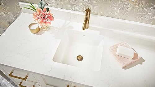 Miniatura 8 de Parma 1H Grifo de lavabo con drenaje desplegable de metal y placa de cubierta opcional incluida 1.2 gpm, bronce cepillado