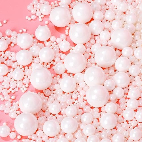 Miniatura 2 de Confeti comestible de azúcar perla blanca 120g 4.2oz para hornear, confeti para pasteles, cupcakes, coberturas de helado, decoración de galletas,