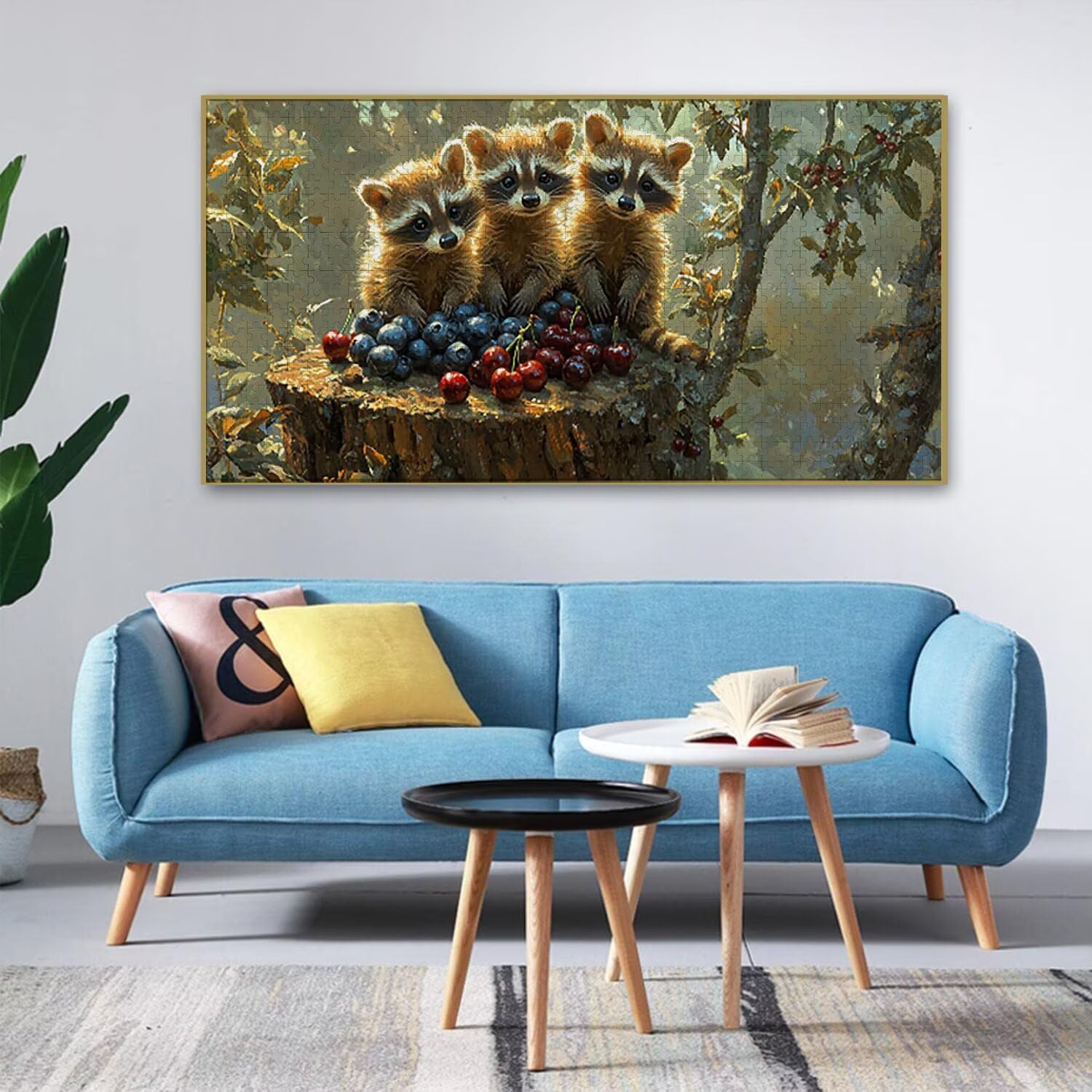 Puzzle 1100 Puzzle Erwachsene, EIN Herausforderndes Rätsel, Puzzles-Geschenk 87x42cm, Puzzlespiele für Die Ganze Familie, Geschenke für Frauen Männer, Thema: Tiere Kleine Waschbären j-187
