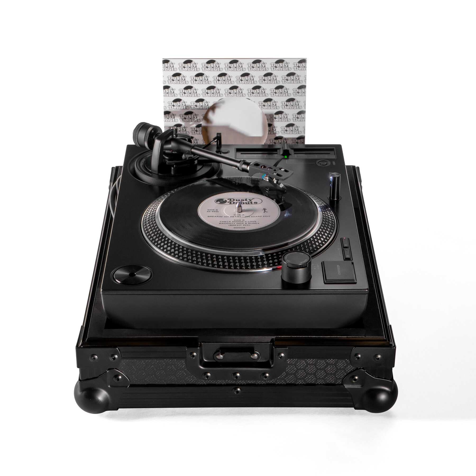 Reloop Premium RP-7 Turntable Case - Robuste Konstruktion mit kratzfester Hexa-Oberfläche in mattem Schwarz