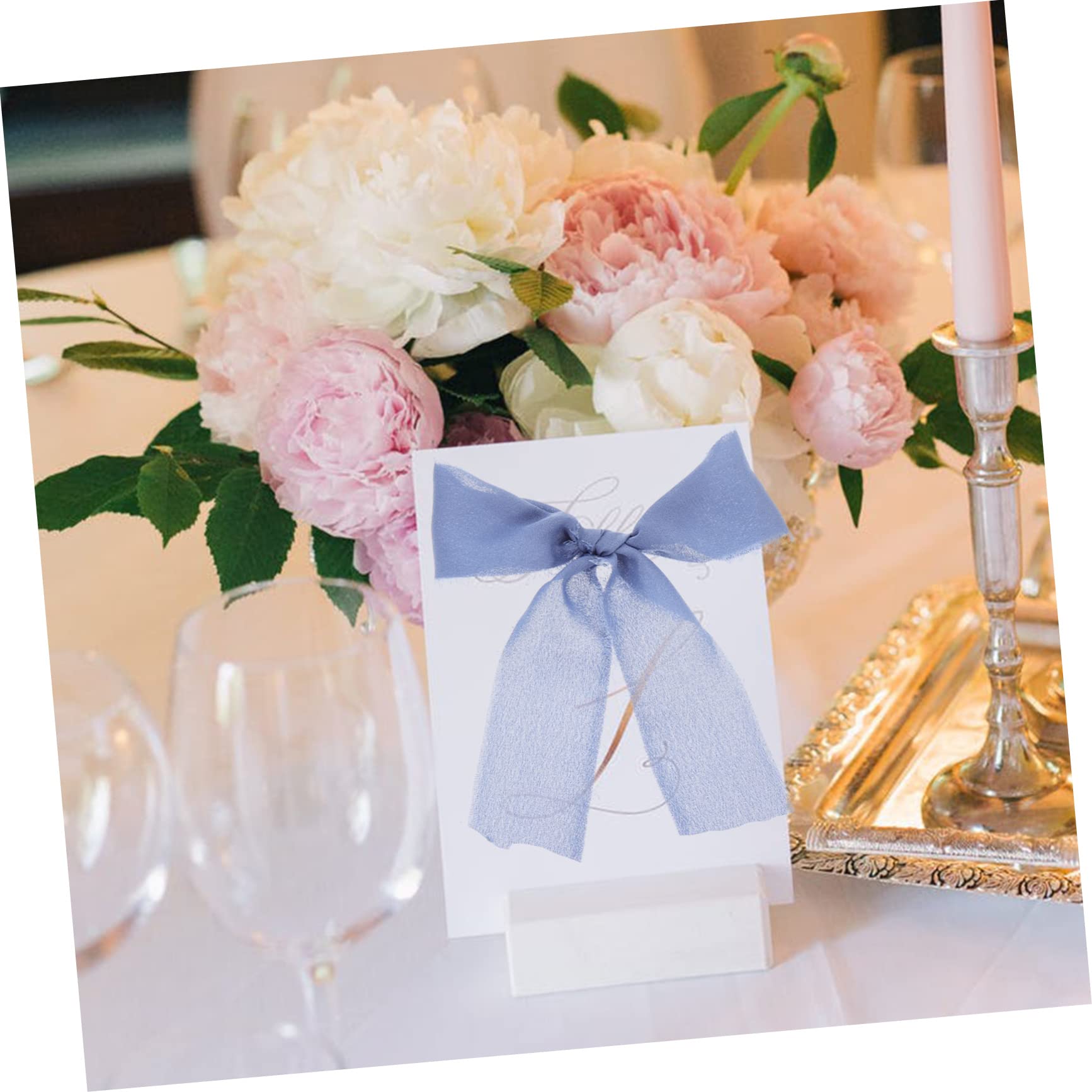 NUOBESTY 12stücke Fransen-bänder Chiffon Für Hochzeiten Bastelprojekte Und Geschenkverpackungen Yards Pro Für Brautsträuße Und Einladungen