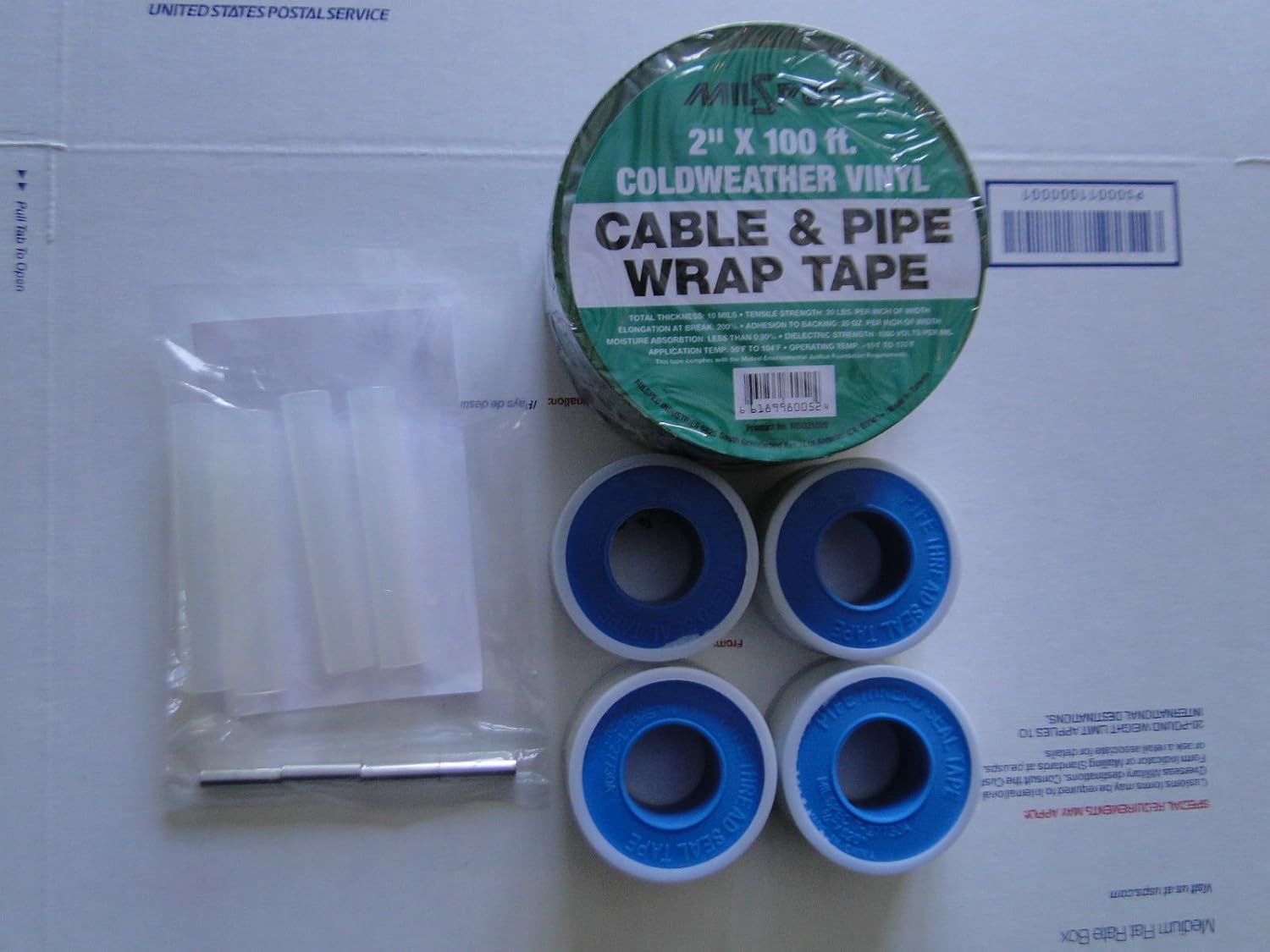Water Well Pump Pipe Cable Wire Install KIT Teflon Tape Shrink Splice
