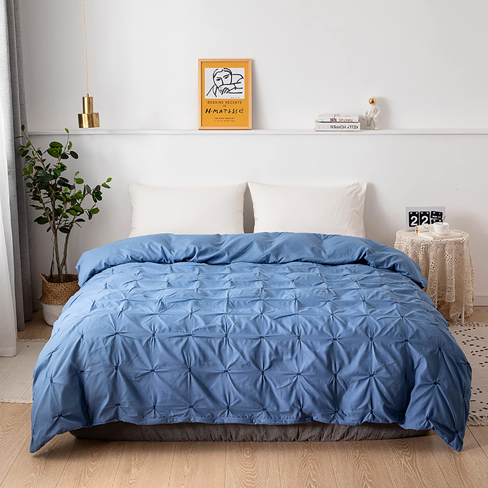 Couvercle de couette respirant pincer plissé 135x200cm avec fermeture zip