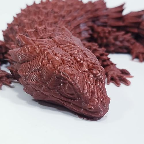 Miniatura 7 de FlexiMech Armadillo Lizard 3d printed Lizard Emerald Green 12" Flexible Reptile Articulated Toy (Emerald Green)