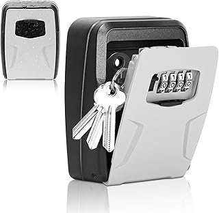Schlüsseltresor mit Zahlencode Wandmontage, Großer Schlüsselkasten mit Code, 4-stelligem Code, Robuster wasserdichter Schlüsselsafe Schlüsselbox für Zuhause, Garage, Büro und Außenbereich