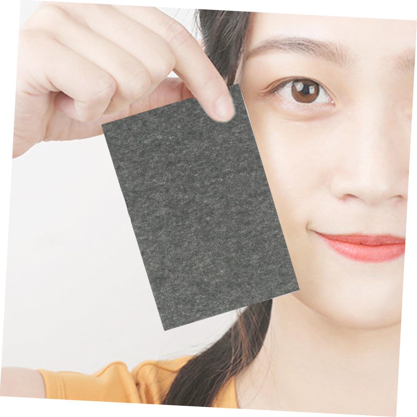 Charcoal Oil Absorbing Facial Paper 200 Sheets 2 Sets Oil Control Blotting Tissues for Oily Skin Face Care and Makeup Touch-up