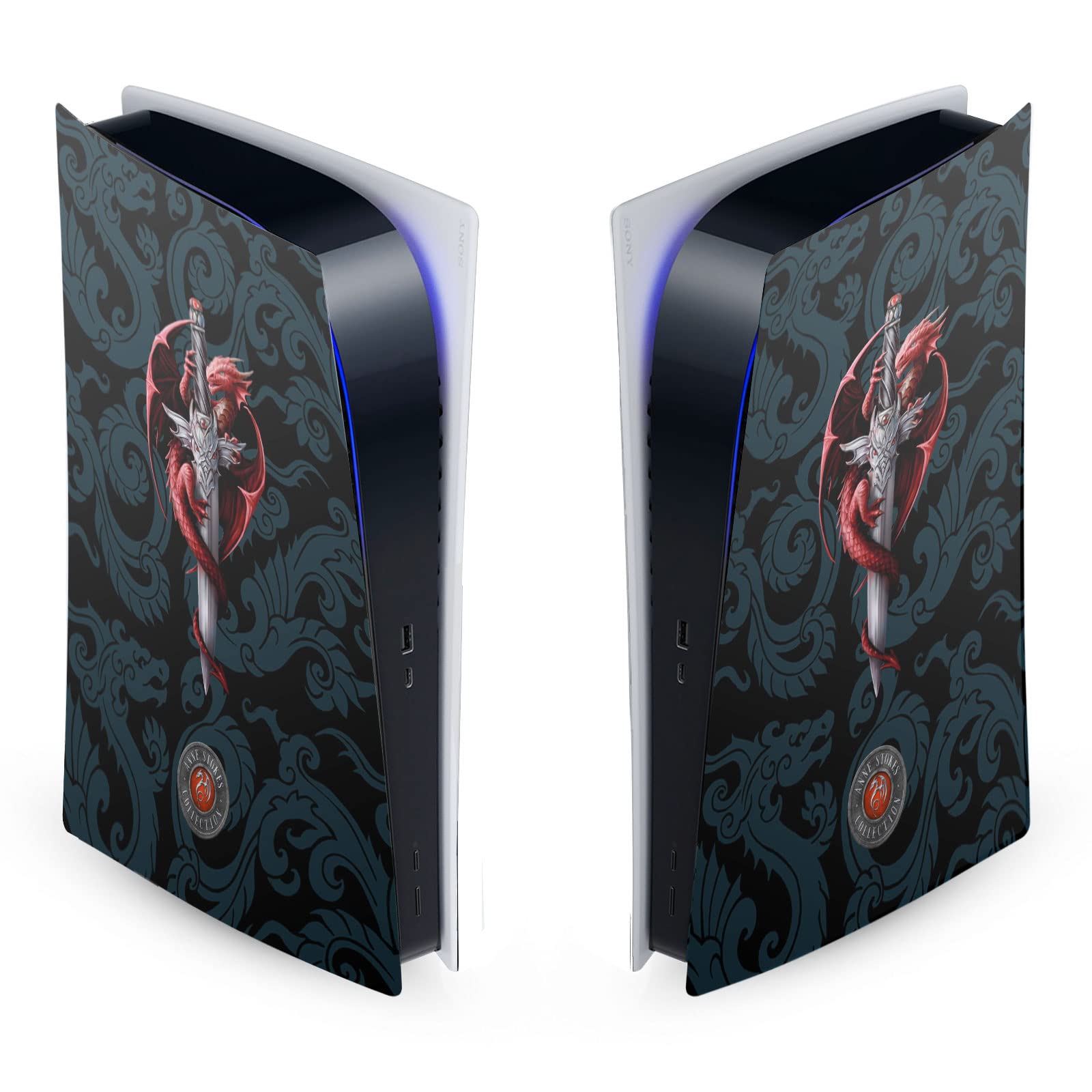 Skin Dragon Poignard pour console PS5 Digital Edition Head Case Designs