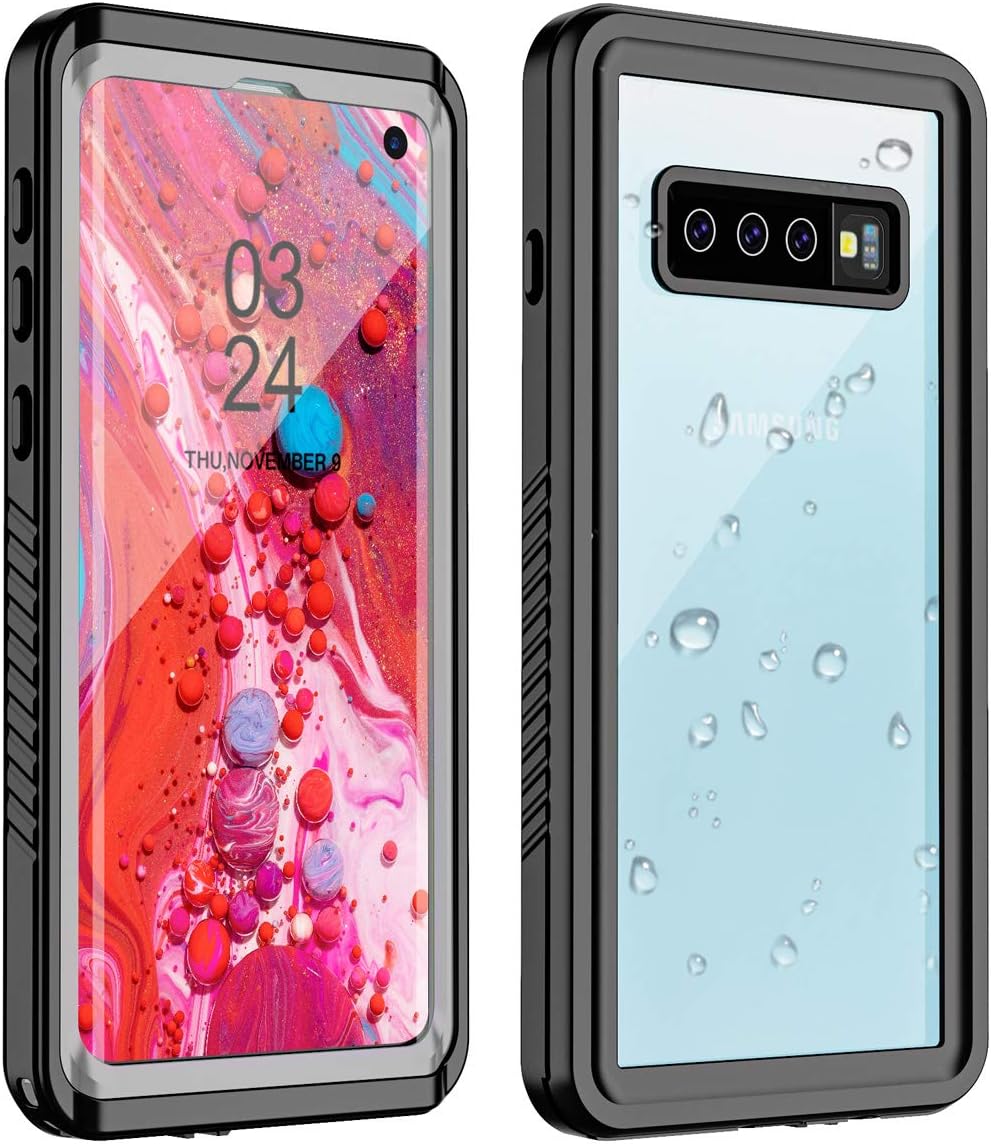 TESTGO Samsung Galaxy S10 Waterproof Case, Galaxy S10 Case