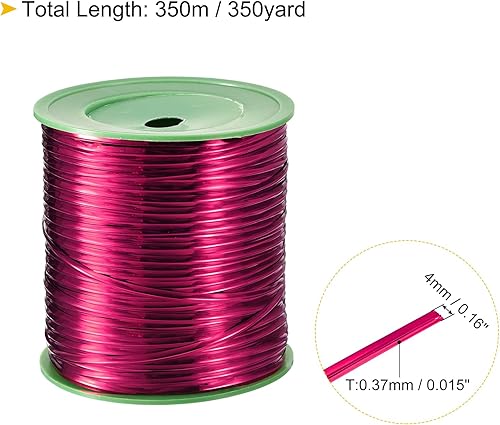 Miniatura 2 de uxcell Lazos decorativos metálicos de 350 yardas, reutilizables, para pan, bolsa de dulces, envoltura de regalos, decoración de fiestas, bolsas de