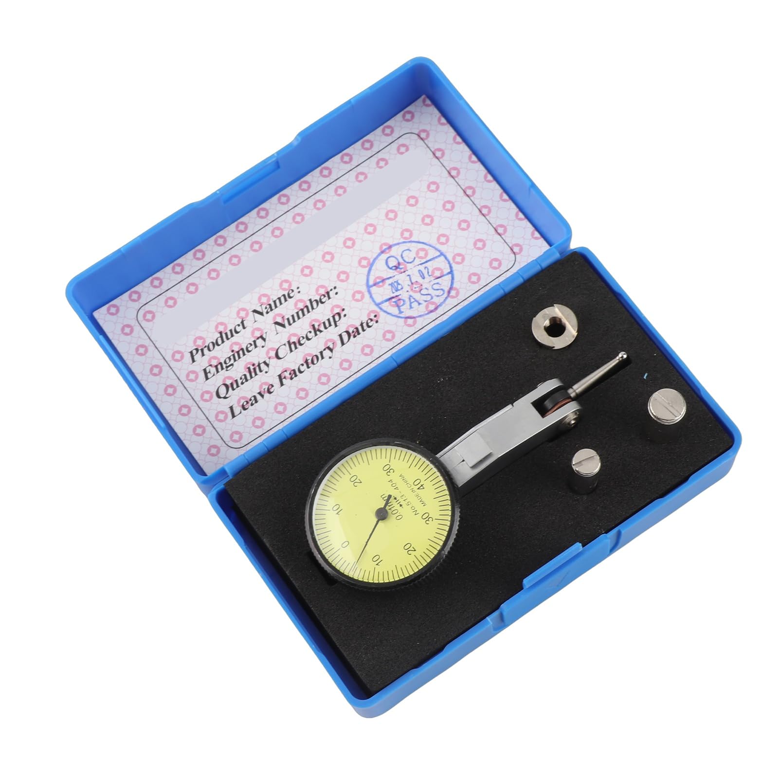 FTVOGUE Indicatore quadrante con quadrante di precisione per quadrante a quadrante con 2 sonde per la misurazione delle variazioni di superficie durante il layout di lavorazione(Ruby)