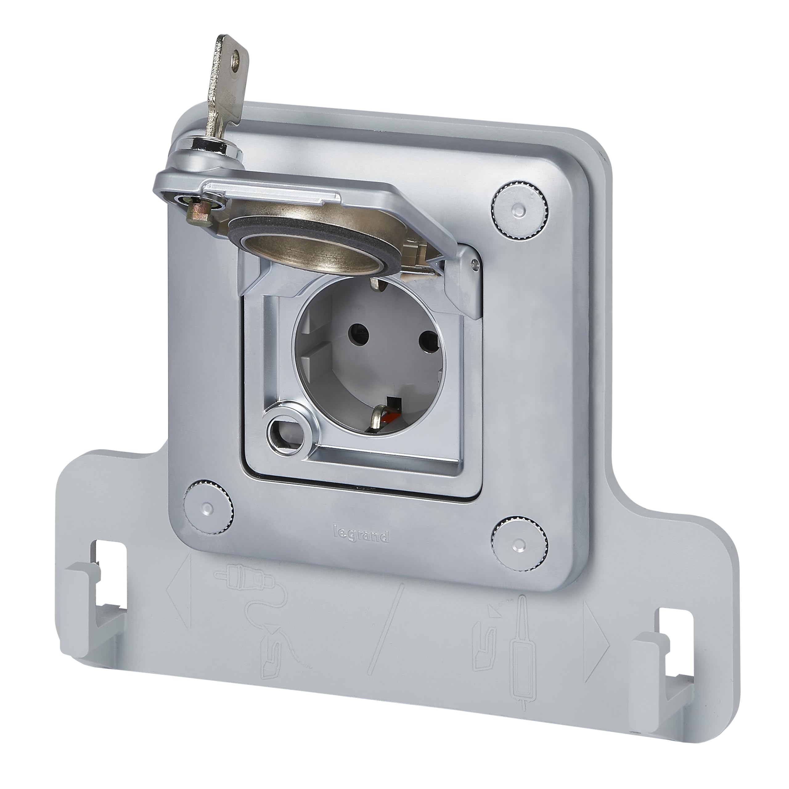 Prise d'encastrement pour véhicule électrique Legrand 077857 2P + TT Vert UP 3,2 kVA