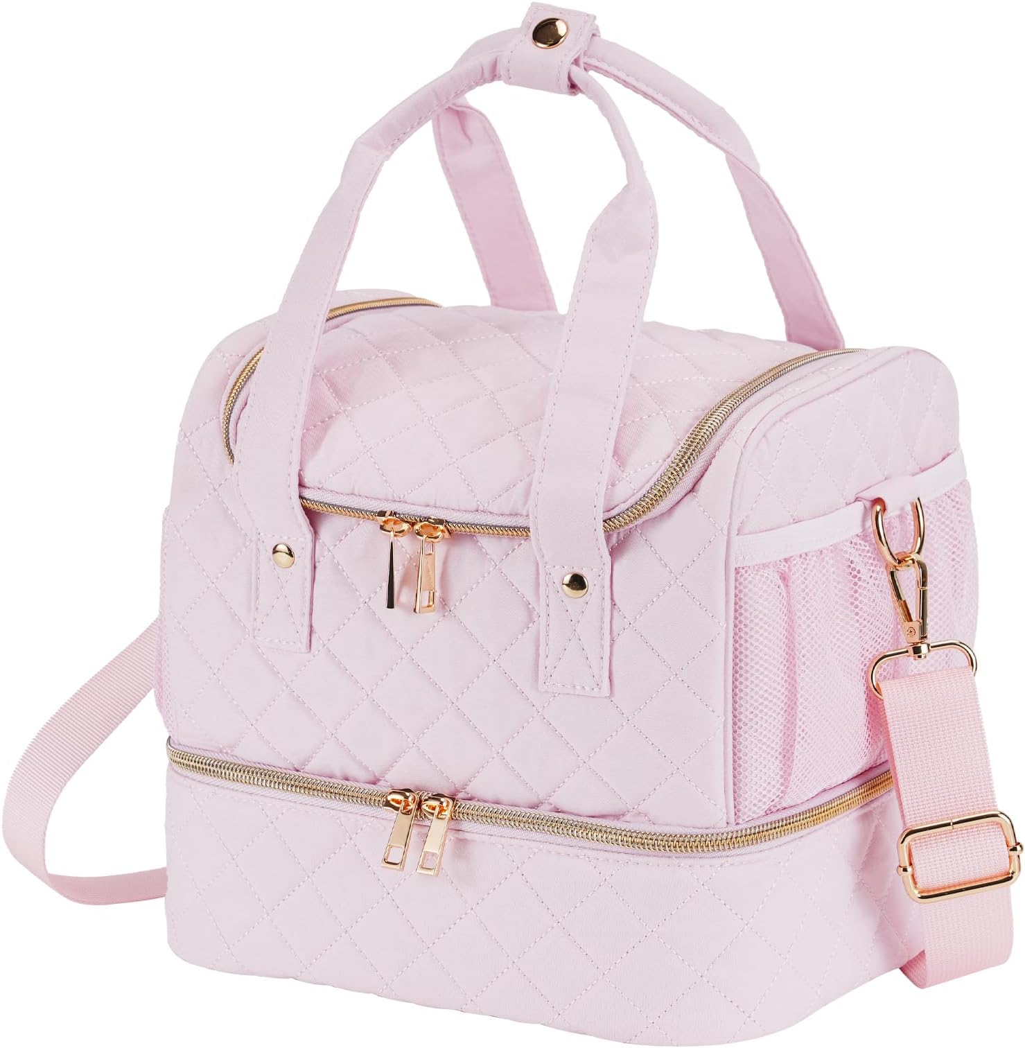 Nail Polish Organizer Case, Fingernail Polish Travel Organizer with Handle, Holds 30