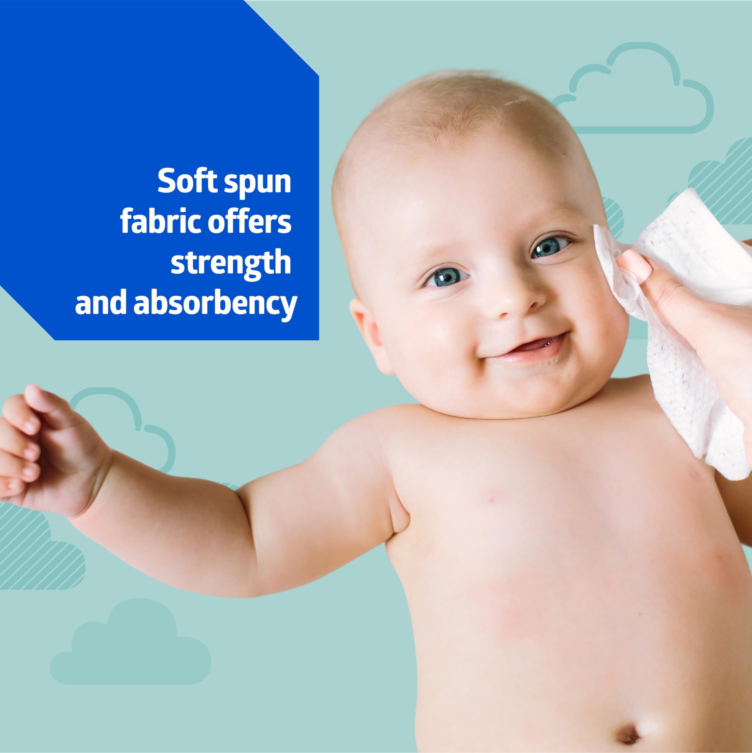 Medline Babysoft Einweg-Trockenreinigungstücher, Case of 500, 500