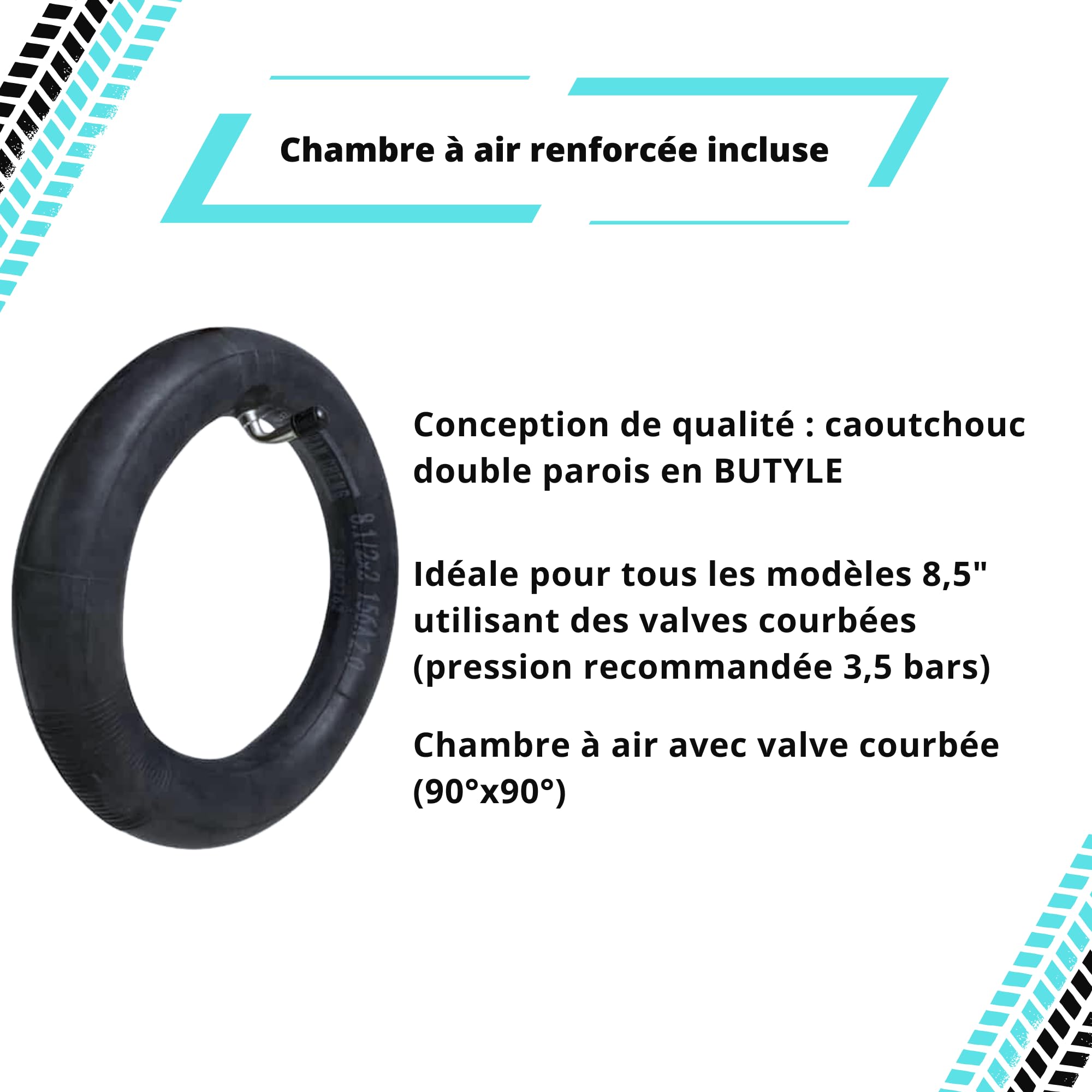BITUME | Pneu Renforcés CST V3 pour Trottinette Électrique Dualtron Mini (2 Pneus)