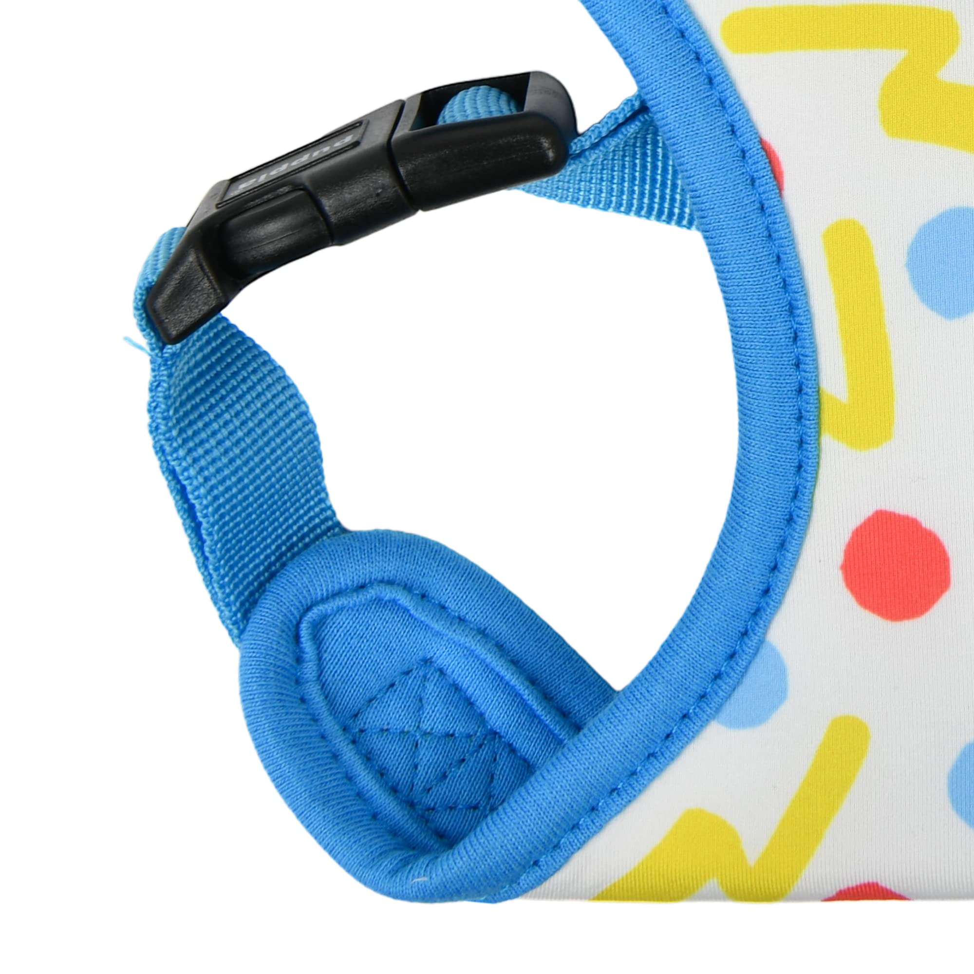 Puppia Spring and Summer Fashion Over-The-Head Dog Harness, Blue_Fete, Medium - Image 4