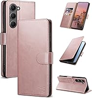 Vista 23 de SUANPOT para Samsung Galaxy S23 +/ Plus Funda tipo cartera con bloqueo RFID, soporte para tarjetas de crédito, funda protectora de libro tipo flip