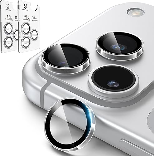 Miniatura 11 de PandaShield Paquete de 2 protectores de lente de cámara antirreflejos para iPhone 17/16/15 Pro y Pro Max, fácil instalación, arañazos, dureza 9H