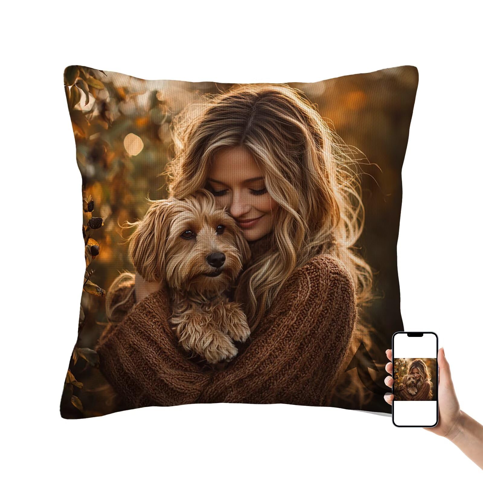 Coussin Personnalisé Photo 180x60 - Taie d'oreiller personnalisée grand format