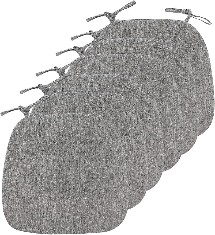 Coussin de chaise antidérapant double face avec attaches lot de 2 4 6 confort en U