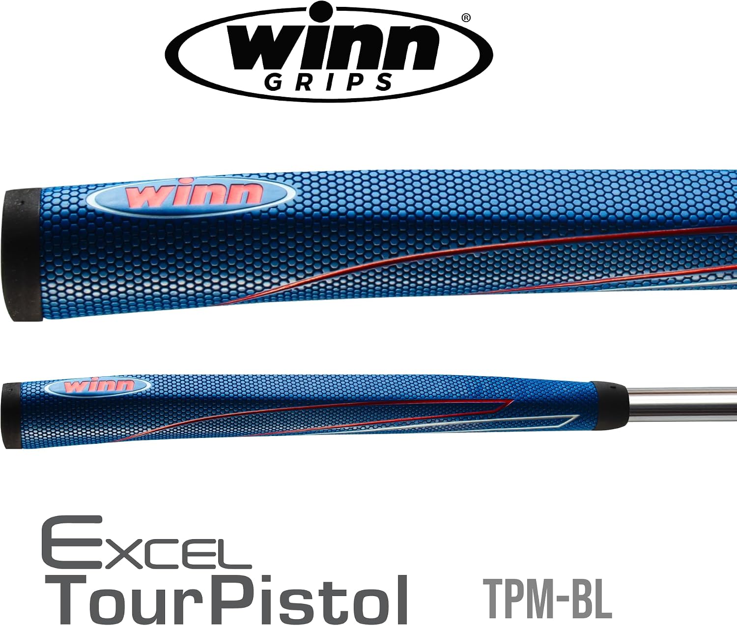 Winn 2016 Tour Pistol Blue Golf Putter Grip (