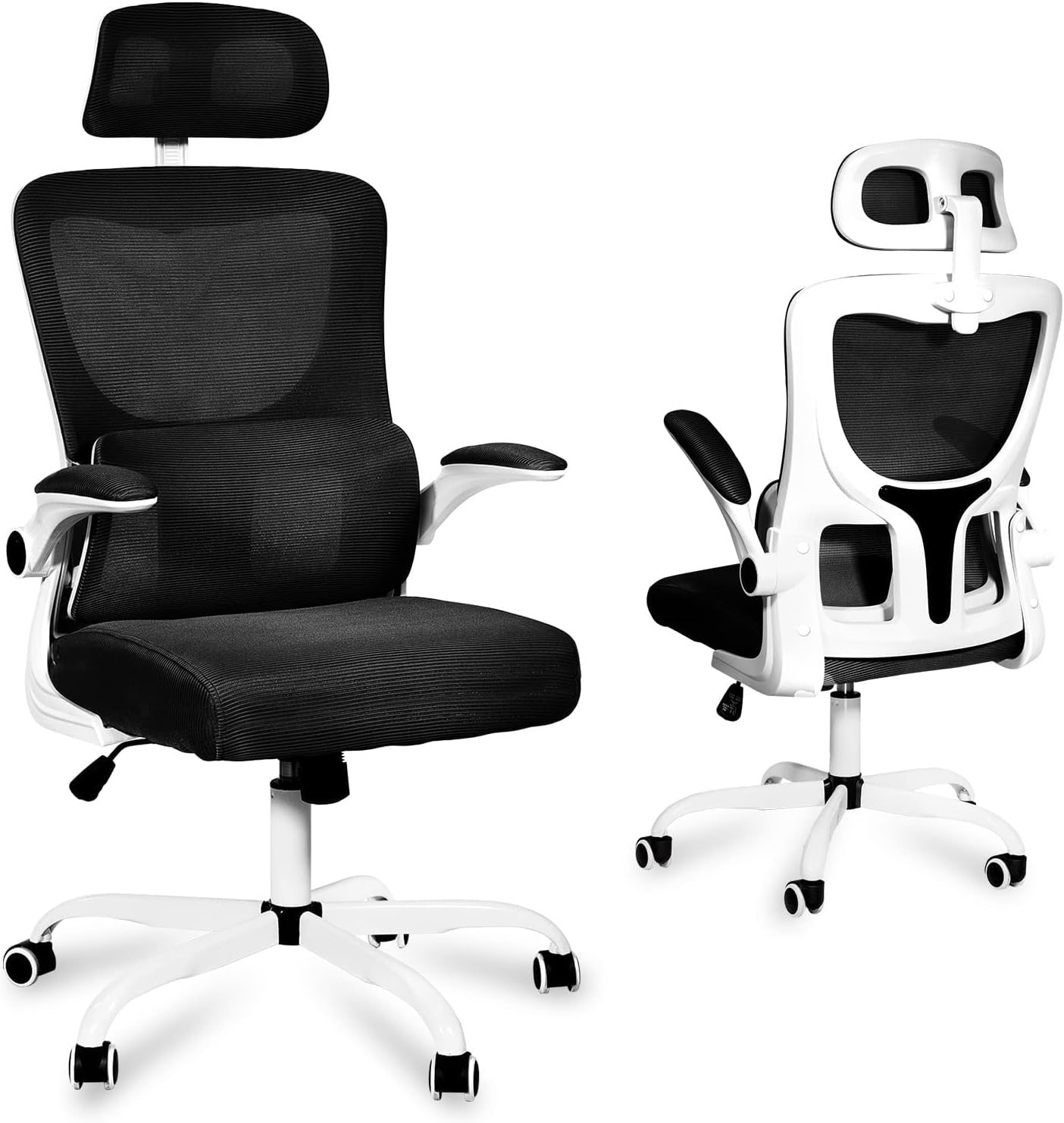 Mimager Mesh Office Chair with Lumbar Support, Desk Chairs