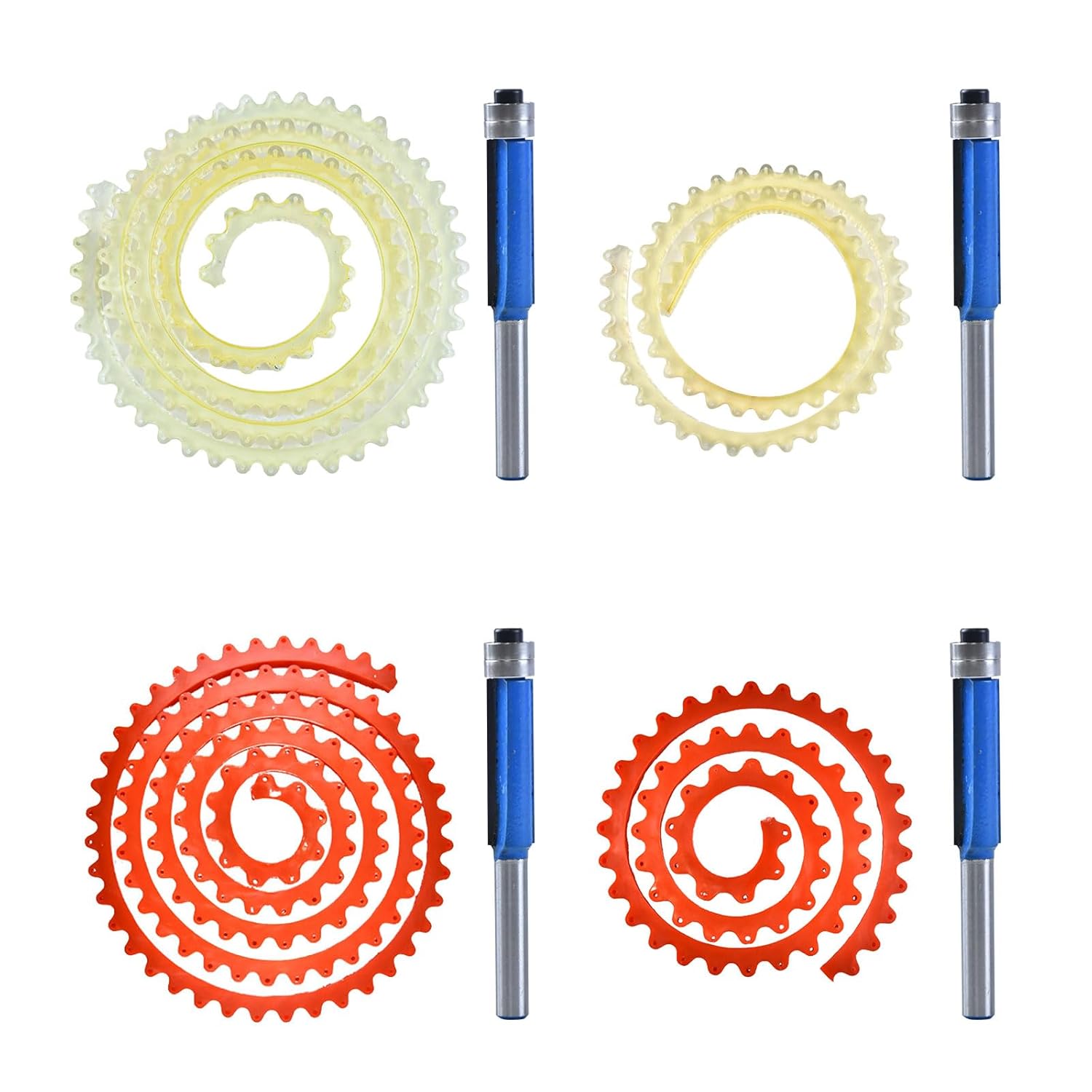 Woodworking Profiling Strips - Flexible Gear Drives Accurate Curved Designs Woodworking(Red 1m)