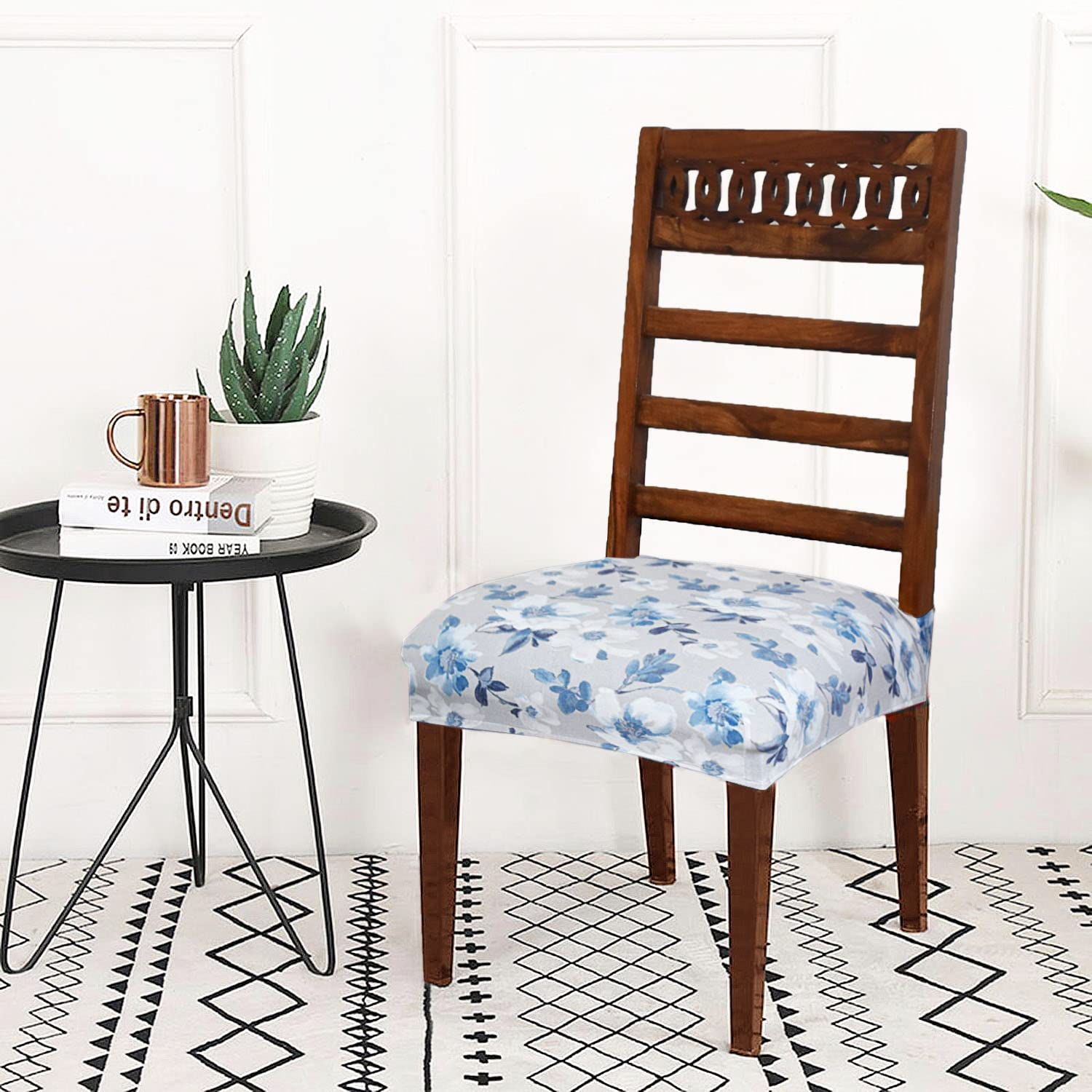 FABRIGAANZA Universal Size Dining Chair Seat Cover Set of 8 Seater pcs are Easily Washable Stretchable and Comfortable for Dining Room Home Decor Slip Cover (B0BCM5YL49) Amazon Price History, Amazon Price Tracker