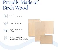 Vista 4 de Woodpeckers - Hojas planas de madera contrachapada de abedul báltico de 3 mm 1/8" x 10" x 10