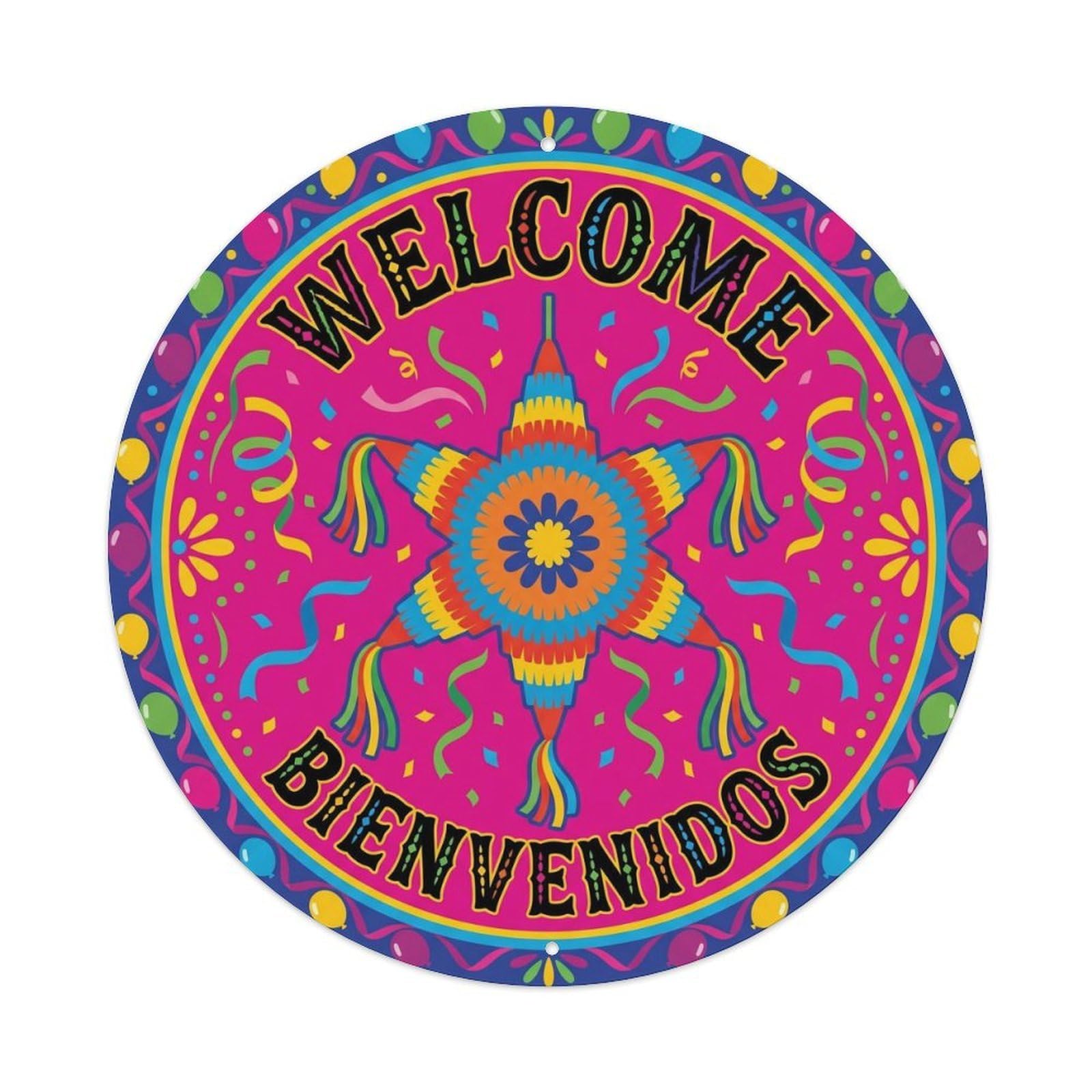 Vintage Welcome Party Decoration Metal Tin Sign Plaque