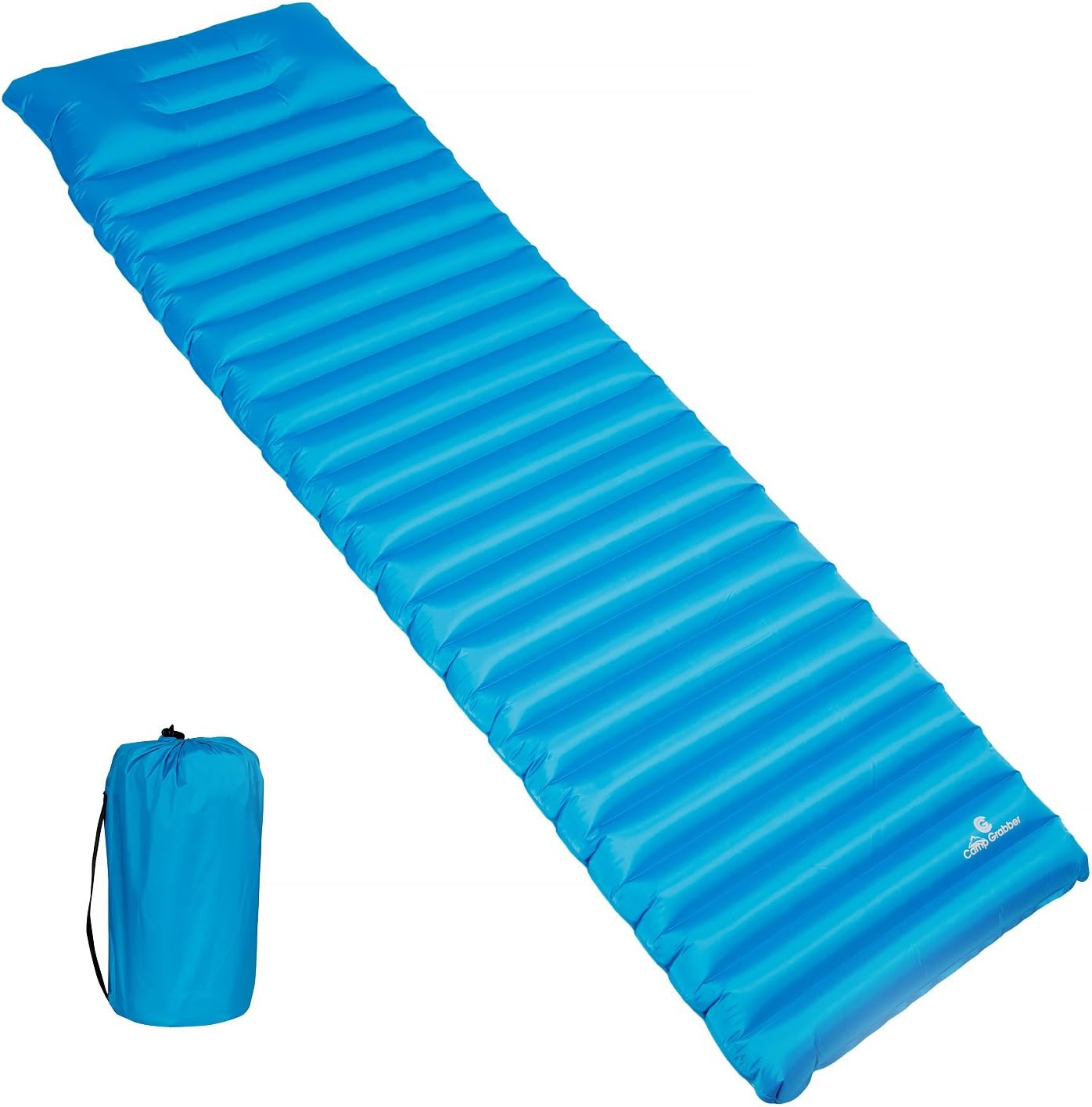 CAMP GRABBER Sleeping pad- air inflatable and packable also compact and lightweight- thick waterproof and wide- suitable for outdoor camping backpacking hiking in mountain summer or winter- tent mat