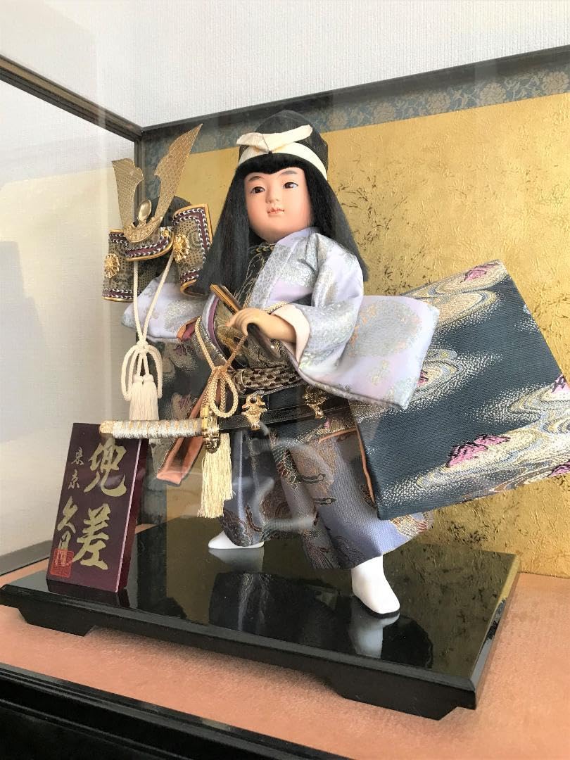 祝ＭＶＰ！未使用アンティーク　久月　五月人形　若大将飾　兜差　ガラスケース極美品 Amazon | 祈ド優勝！アンティーク 久月 五月人形 若大将飾 兜差 ガラス