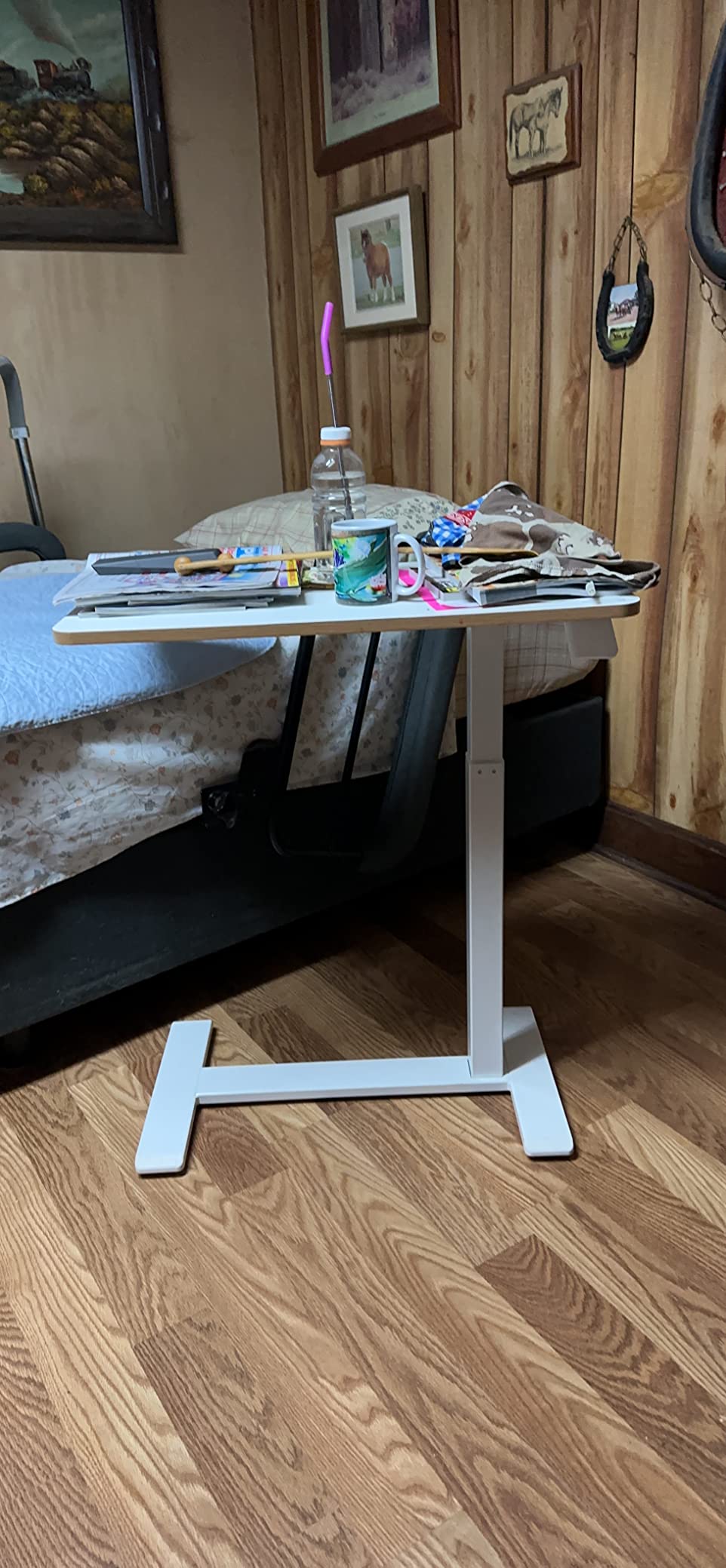 25/mo Finance SANODESK Medical Adjustable Overbed Bedside Table with