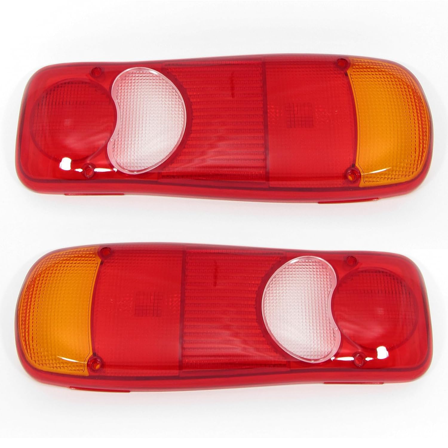 Lot de 2x Cabochon de Feux Arrière Feu Arrière En Verre Compatible avec Peugeot Boxer Opel Movano Citroën Jumper Renault Master Fiat Ducato VW Transporter T5 T6 Nissan Capstar Mercedes Sprinter DAF