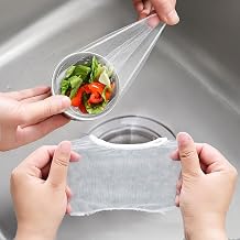 Kitchen Sink Strainer Mesh Bag- 200 PCS Disposable Sink Net Strainer Filter Bags for Sink Drain for Collecting Kitchen Food Waste Leftover Garbage
