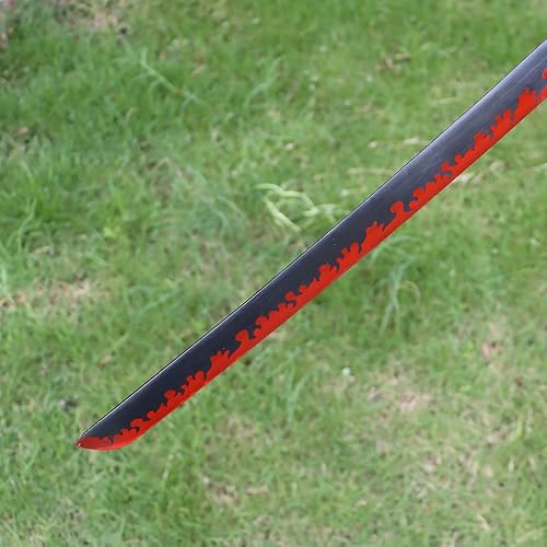 Miniatura 6 de Bowen - Espada de anime Demon Slayer, Tanjirou Rengoku Samurai, 40.5 pulgadas de acero al carbono real