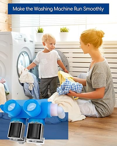 Miniatura 5 de Válvula de entrada de agua mejorada para lavadora W10289387 WPW10289387 AP6018779 PS11752082 apto para lavadora Whirlpool MHW6000XR0 MHW6000XR1