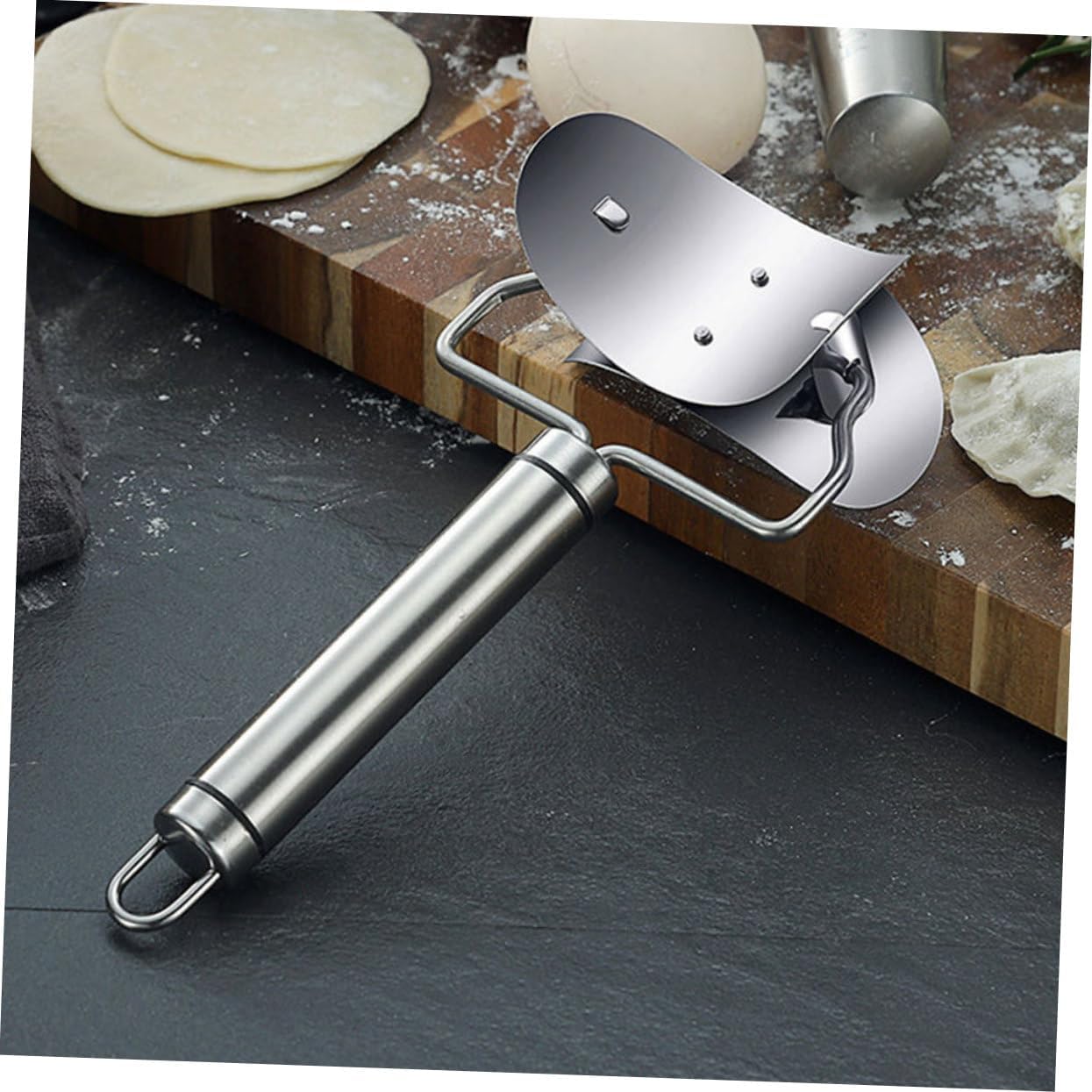 3pcs Stainless Steel Dumpling Skin Cutter for Xmas, Wonton