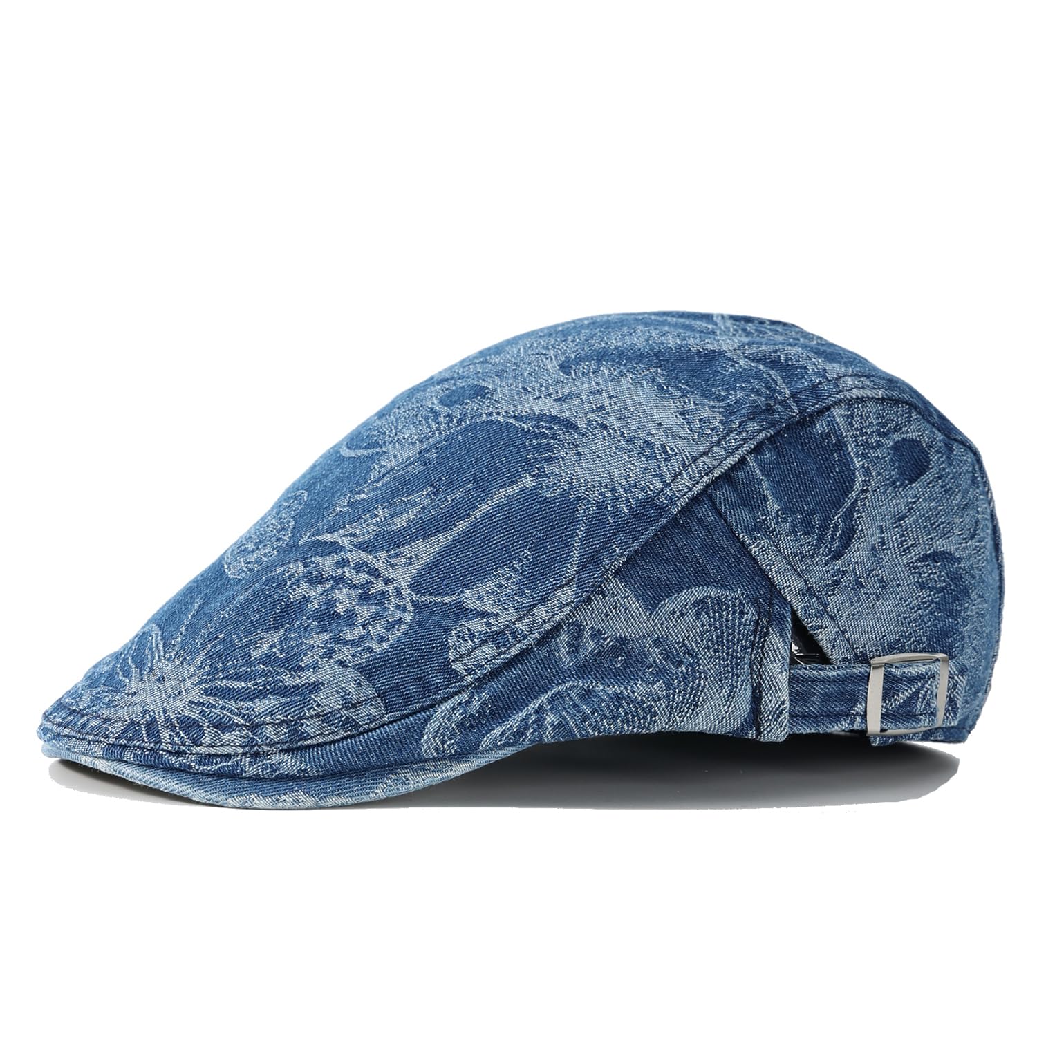 Quanhaigou Men's Cotton Flat Ivy Gatsby Newsboy Driving Hat Adjustable Irish Cabbie Ivy Driving Hunting Cap