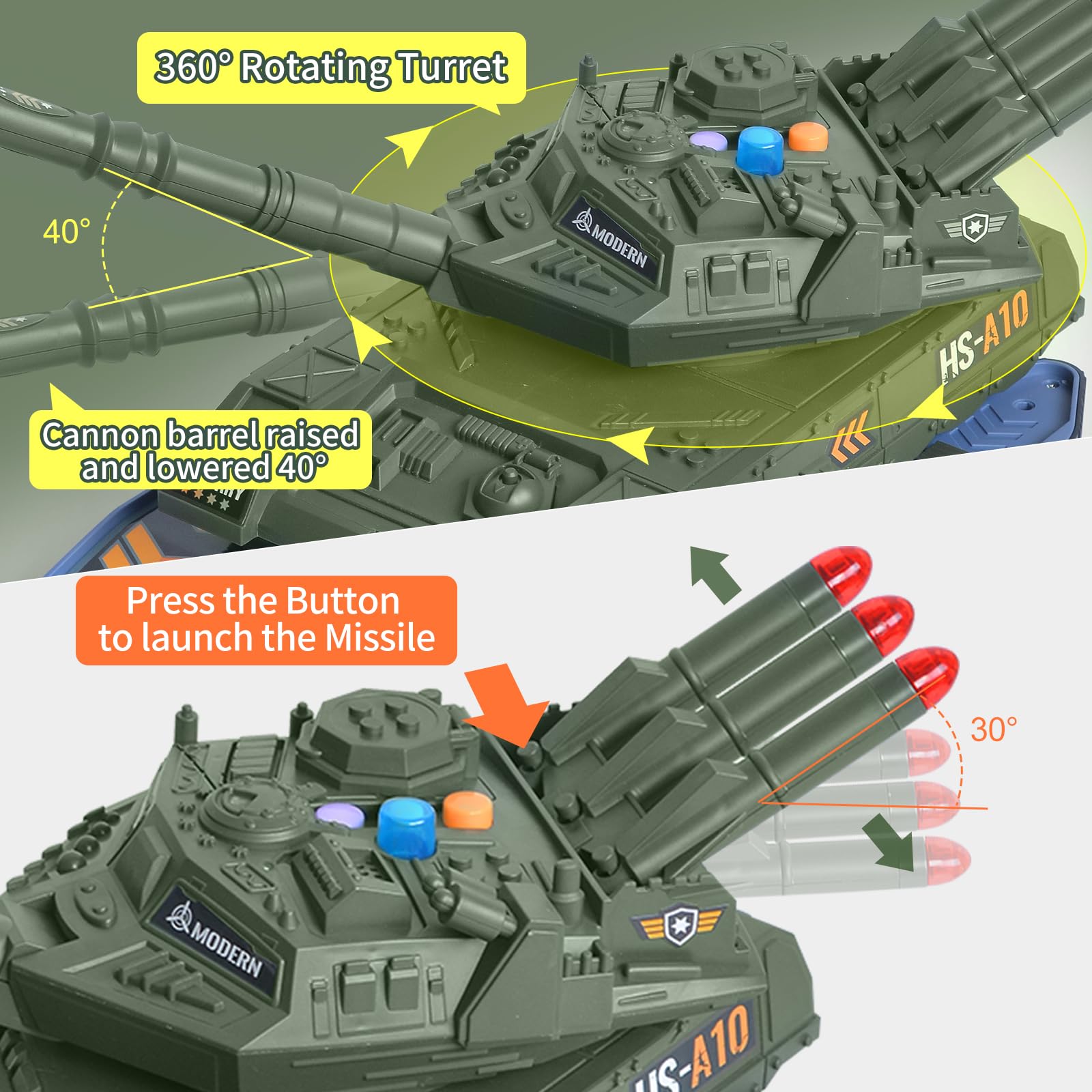 Amazon.co.jp: Youlechen 6ピース ダイキャスト陸軍戦車セット 男の子