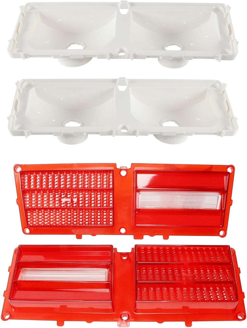 Fits for 1975-1979 Chevy Chevrolet Tail Lamp Lens & Housing Set 4PCS