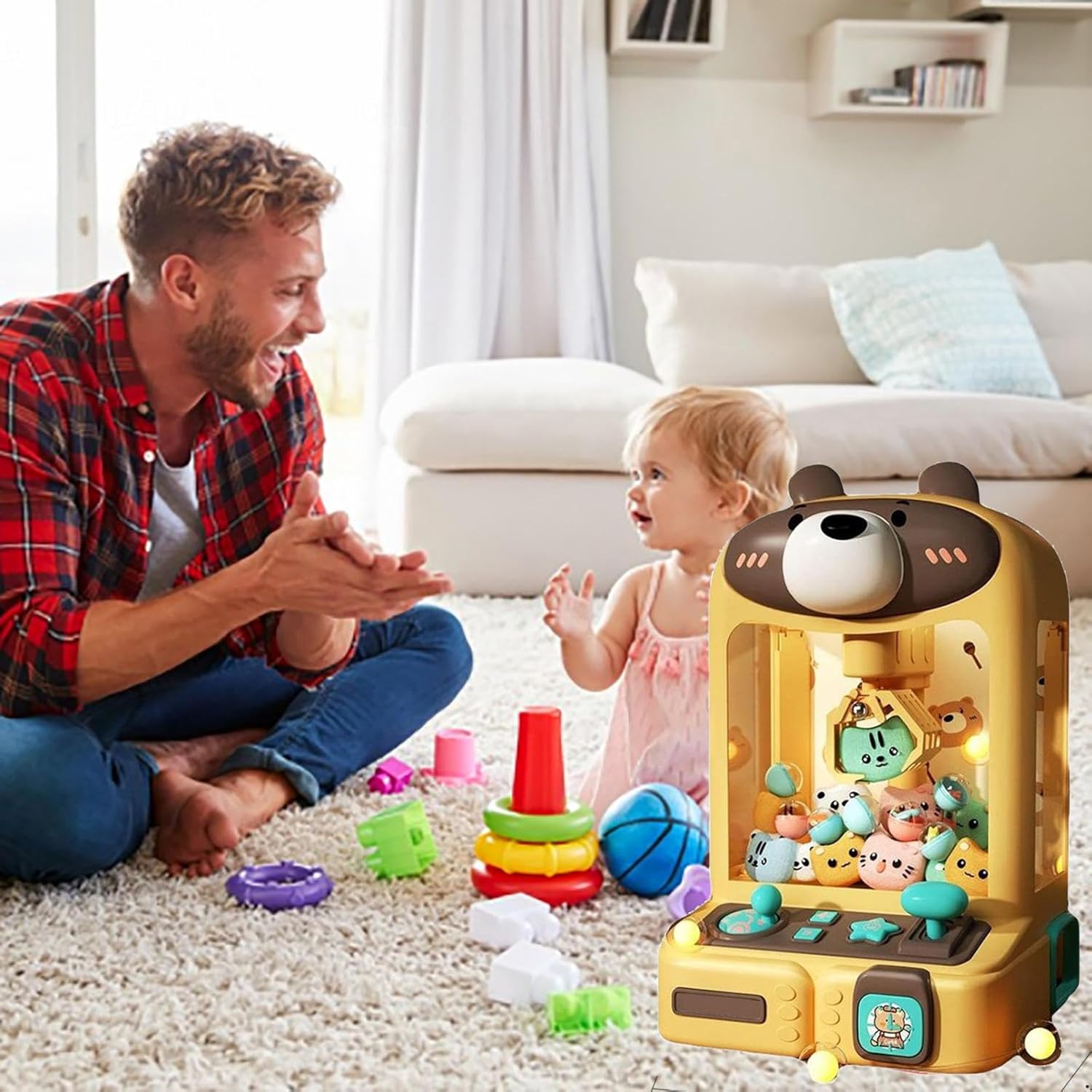 クレーンゲーム クレーン ゲーム ufo キャッチャー 人形30体とカプセル10個を持っていく、音楽と照明付き ufoキャッチャー 楽天市場】クレーンゲーム  おもちゃ 子供 専用コイン24枚付き 恐竜のフィギア12個 カプセル付き UFOキャッチャー 本体 家庭用 玩具 卓上 入園 祝い ... クレーンゲーム 家庭用 ユーフォーキャッチャー おもちゃ 人形30体とカプセル10個を持っていく、音楽と照明付き ufoキャッチャー