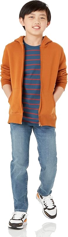Amazon Essentials Toddler Boys’ Soft Fleece Zip-Up Hoodie – product photo 2 of 3