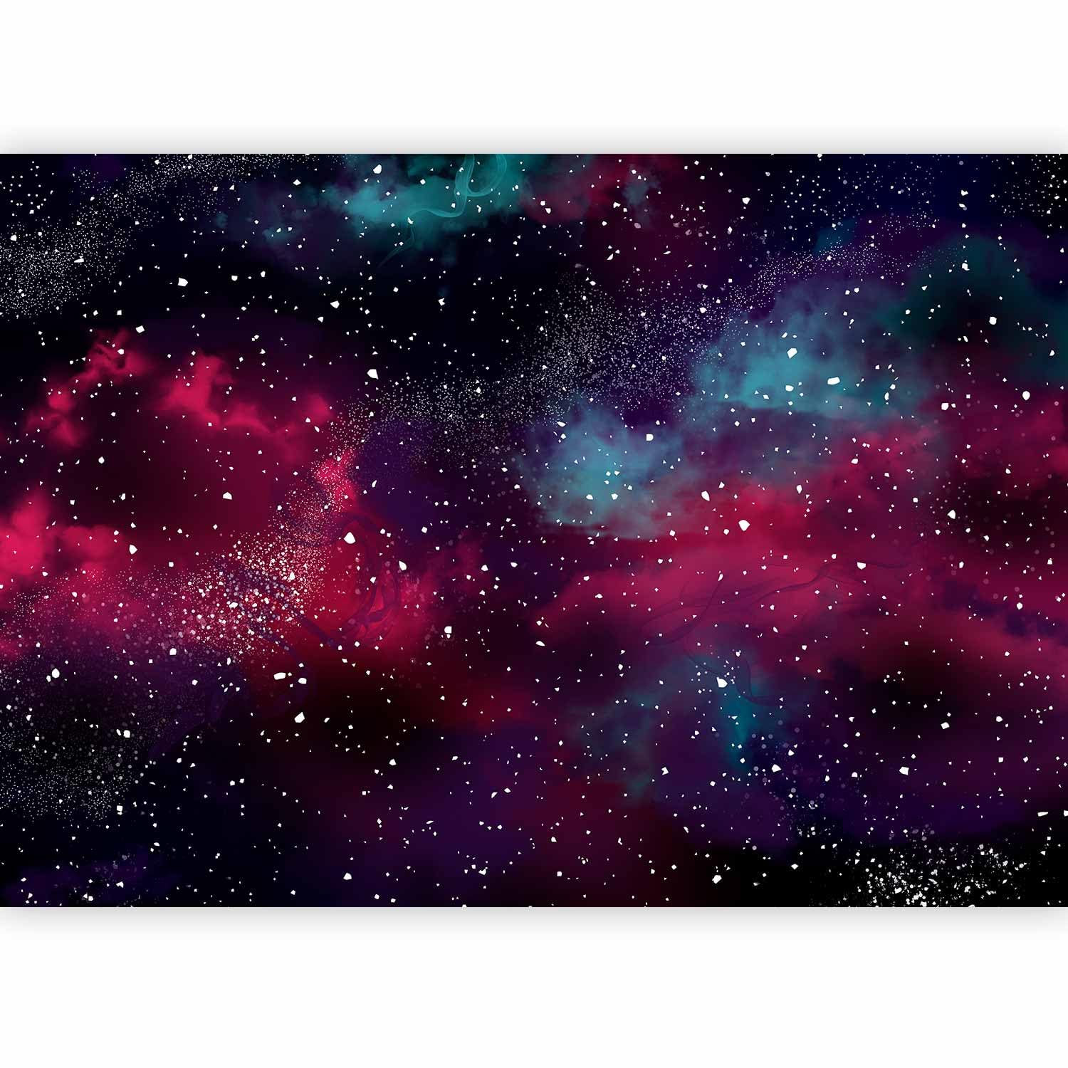 murando PREMIUM Photo Wallpaper Galaxy 450x315 cm / 178"x124" Non-Woven Premium Art Print Fleece Wall Mural Decoration Poster Picture Design Modern Galaxy Universe Cosmos Milky Way Stars a-A-10326-a-a