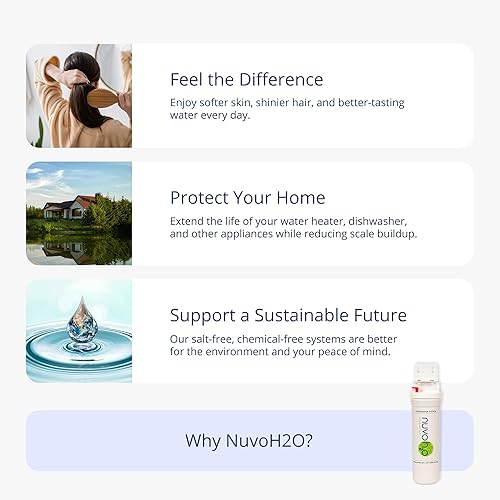 Miniatura 5 de NuvoH2O CitraCharge Pro - Sistema de lavavajillas sin manchas, suavizante de agua ecológico a base de cítricos, reduce la escala, instalación de