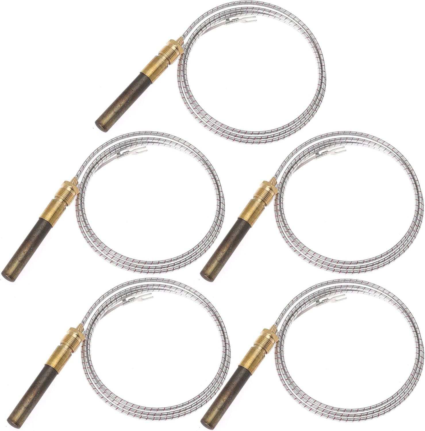 24'' 750mv Thermopile Generators for Fireplace Gas Ovens/Grills/Boilers/Water Heaters Frying Furnace 750℃ Millivolt Thermocouple